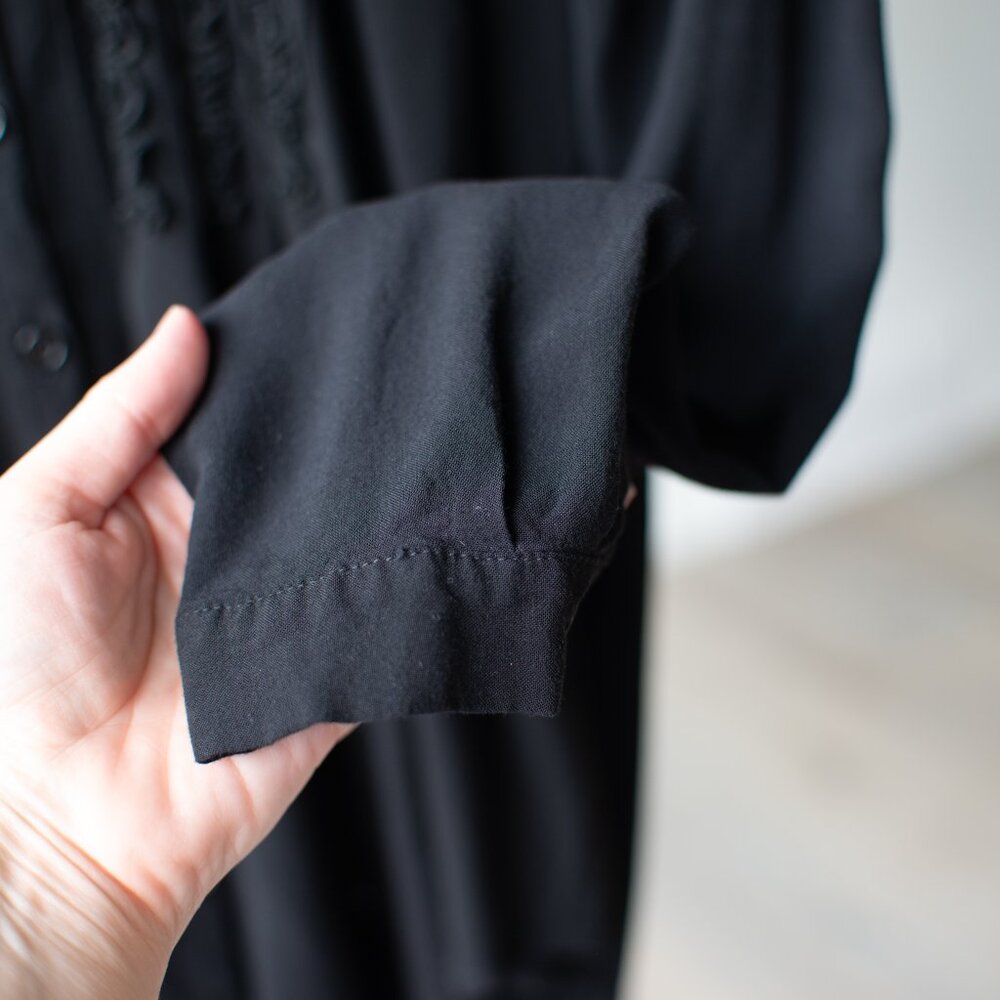 Ruffled soft button down - Picture 6 of 8